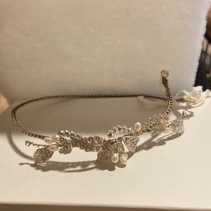 Headpiece; Swarovski chain and pearls